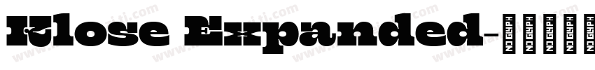 Klose Expanded字体转换